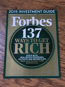 Forbes Magazine 2015 Investment Guide Special Issue, June, 137 Ways To Get Rich! - Imagen 1 de 1