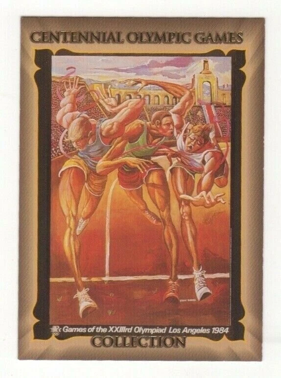 Cartão dos Jogos Olímpicos de Atlanta - 1996. Pôster Los Angeles 1984 - Imagem 1 de 1