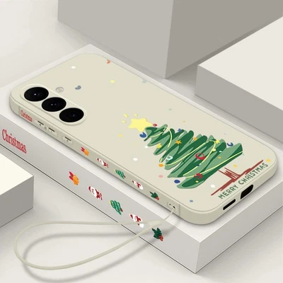 Case For Samsung Galaxy S25 FE Edge S24 Ultra S23 S22 Plus Christmas Tree Cover - Image 1 of 4