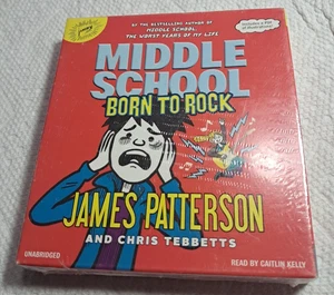 Middle School Born to Rock book #11 CD Audio book James Patterson new sealed - Imagen 1 de 2