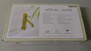 Allen + Roth Harlow Brushed Gold Single Handle Bath Faucet - Picture 1 of 7
