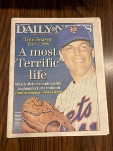 TOM SEAVER PASSES - SEPT. 3, 2020 NEW YORK DAILY NEWS - Picture 1 of 1