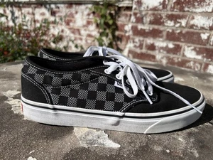 Vans 500714 Herren Größe 9 schwarz/weiß kariert Atwood Punkte Low Top gebraucht - Bild 1 von 16