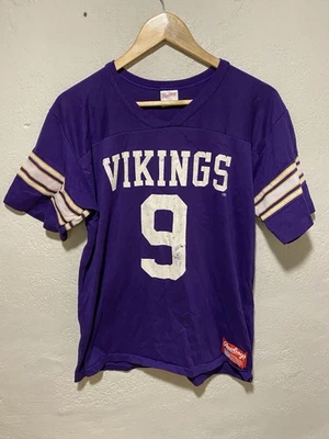 Camiseta de fútbol americano vintage de los Rawlings Minnesota Vikings #9 Tommy Kramer NFL talla L Foto 1 de 4