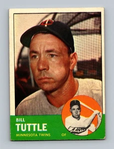 1963 Topps #127 Bill Tuttle VG-VGEX Vintage Baseball Card - Picture 1 of 2