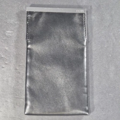 FENDI Soft Eyeglasses Pouch Black Case With Metal Magnetic Top Closure - Image 1 of 4