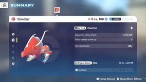 🌟6 IVs Shiny Alpha Battle Ready Clawitzer | Leyendas Pokémon: Z-A🌟 - Imagen 1 de 4