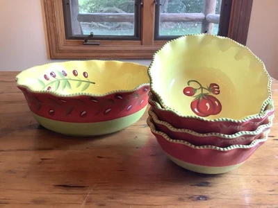 Juego de 5 tazones para ensalada de cucina Temptations by Tara Foto 1 de 4