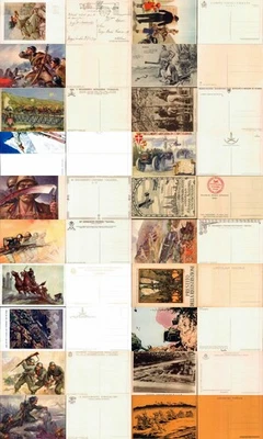 cartoline MILITARI REGGIMENTALI lotto 20 pezzi-Codice 043D - Immagine 1 di 4