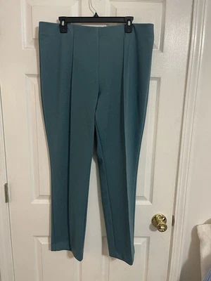 Ruby Rd Womens Pull on Pants/Slacks Size XL Soft Teal (Jasper) NWT - Image 1 of 4
