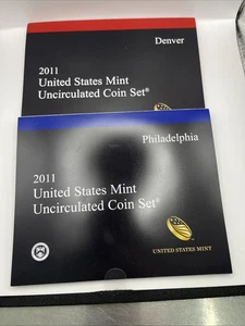 2011 P & D US Mint Set Uncirculated 28 Coins OGP Original Mint Packaging - Picture 1 of 5