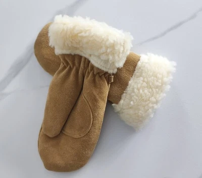 NEU Damen Fausthandschuh Winter Fäustlinge Leder Handschuhe Warme DE - Bild 1 von 4