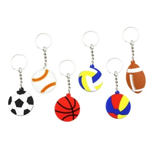 30 pezzi portachiavi sportivi calcio baseball basket pallavolo spiaggia pallone rugby - Foto 1 di 12