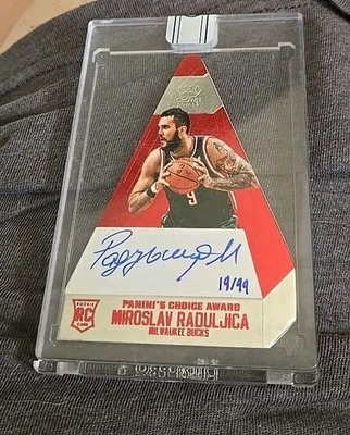2013-14 Crown Royale Miroslav Raduljica die cut sealed rookie autograph 5/99  - Image 1 of 2