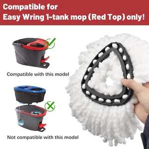 4 Pack Mop Replacement Heads Compatible with O Ceda Mop Replace Head EasyWrin... - Picture 1 of 12