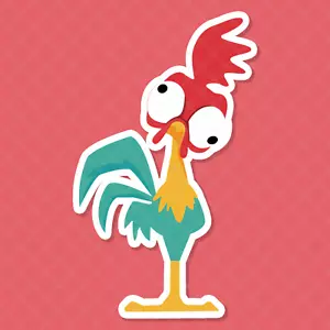 Pegatina de vinilo divertida de pollo | Impermeable | Protección contra arañazos - Imagen 1 de 5