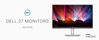 Dell S2721HS 27 in LCD Monitor - Platinum Silver - Image 1 of 4