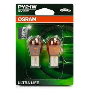 Osram ULTRA LIFE PY21W Doppelblister 7507ULT-02B ECE PY21W 12 Volt 21 Watt Blink - Picture 1 of 4