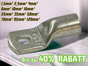 KLAUKE Cavi Tubi Rame 1,5 2,5 4 6 10 16 25 35 50 70 95 120mm2 Portacavi - Foto 1 di 10