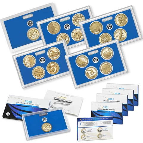 2018-2022 American Innovation $1 Coin Proof Set Cover