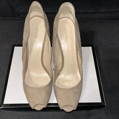 "Tacones de plataforma Nine West Copilot LtNatural 5"" tacón talla 11M SU5" Foto 1 de 4