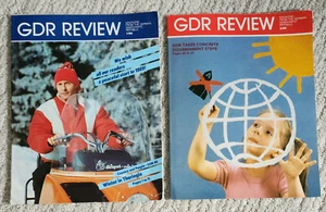(2) Vintage GDR REVIEW MAGAZINES 1/89, 2/89 GERMAN DEMOCRATIC REPUBLIC - Picture 1 of 12