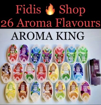 AK Aroma King 100 Kapseln Kugeln Aromaperlen Pops Filter Click Balls w Hoffmann