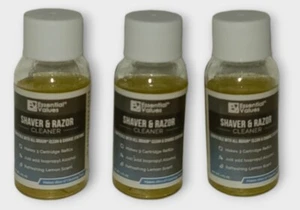 3 PACK Essential Values 1 Fl OZ Per Shaver & Razor Cleaner Concentrate Usa Made - Picture 1 of 4