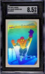 1990 Impel Marvel Series 1 - #MH1 Cosmic Spider-Man - Graded SGC 8.5 NM/MT+ - Picture 1 of 2