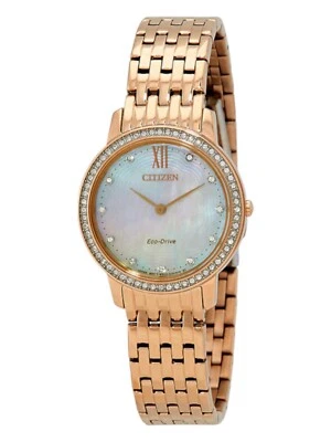 Citizen Silhouette Crystal EX1483-50D Mother of Pearl Dial Ladies Watch MSRP$325 - Image 1 of 4
