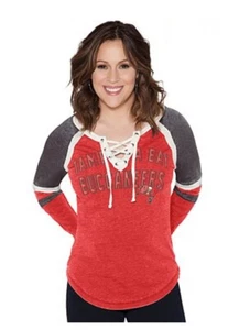 NFL Tampa Bay BUCS Back Shot Jersey Lace up Sexy Tee Shirt~XL - Picture 1 of 9