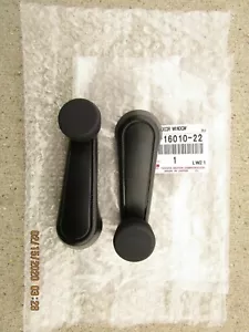 75 - 84 TOYOTA LAND CRUISER FJ40 FJ45 FRONT LH + RH DOOR WINDOW CRANK HANDLE NEW - Picture 1 of 3