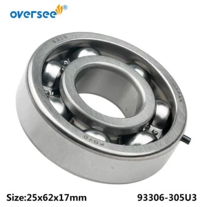 93306-305U3 Ball Bearing With Pin For Yamaha Outboard 2T 20HP 30HP 25x62x17mm - Picture 1 of 4