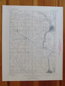 Janesville Wisconsin 1956 Original Vintage USGS Topo Map - Picture 1 of 1