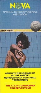 1982 National Outdoor Volleyball Schedule and Information Brochure NOVA - Picture 1 of 5