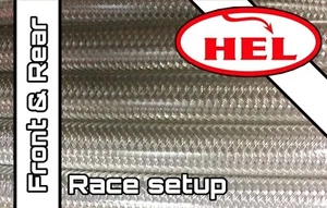 Mangueras de freno HEL TRANSPARENTES Aprilia RSV Mille 1000 05-10 configuración de carrera FR y RR - Imagen 1 de 7
