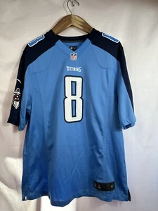 Nike Tennessee Titans Jersey Mens Large Blue Marcus Mariota NFL Football Men - Picture 1 of 5