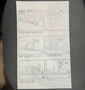 Disney PLUTO HEINZ HAPPY SOUP Commercial 1965, 8 pages STORYBOARD ART "COPY" - Picture 1 of 5