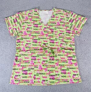 Scrubs Top Inspirational Words Strength Hope Love Size Medium - Picture 1 of 6