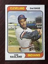 2023 Topps Heritage Tom Ragland 50th Anniversary 1974 Buyback Indians