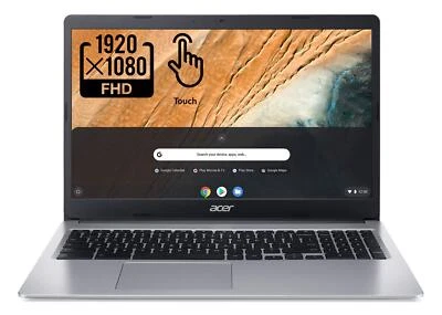 Acer 2022 Chromebook 315 15.6" Full HD 1080p IPS Touchscreen Laptop PC, Intel - Image 1 of 4
