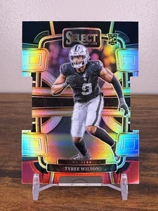 2023 Panini Select Tyree Wilson Black & Red Prizm Die Cut #60 Las Vegas Raiders - Picture 1 of 2