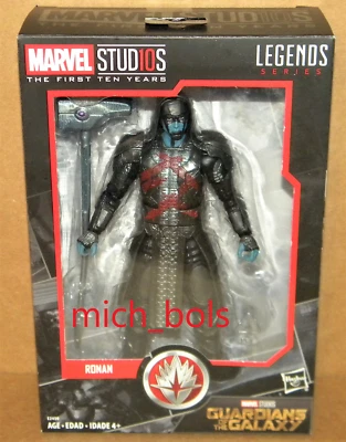 Figura RONAN EL ACUSADOR Marvel Legends 10 Años Estudio 6" Guardianes Galaxia GOTG Foto 1 de 4