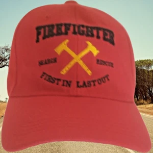 Gorra de bombero camioneros gorra de béisbol roja caza peces sombrero deportivo - Imagen 1 de 18