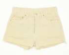 Levi's 501 Beige Hot Pants Vintage Denim Shorts High Waisted W33 L3 (37071)