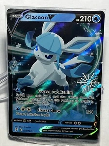 Pokemon PTCG Glaceon V 2023 Vacaciones Adviento Copo de Nieve Sello Promo 040/203 Sellado - Imagen 1 de 2