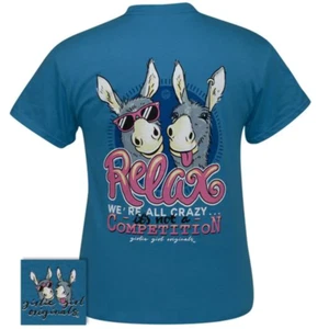 Girlie Girl Originals Preppy Relax We’re Crazy Donkey T-Shirt - Bild 1 von 1