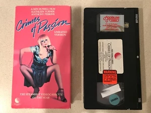 Crimes of Passion (VHS, 1984, Unrated New World Video) Kathleen Turner - Picture 1 of 3