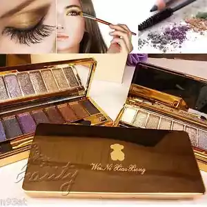 Kit de paleta de sombras de ojos Dazzle Bright de 9 colores conjunto de maquillaje profesional - Imagen 1 de 15