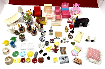 Paquete Lote de Miniaturas Casa de Muñecas Varias Marcas Shopkins Barbie De Colección Foto 1 de 4